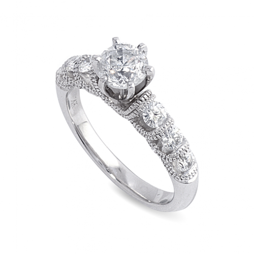 1.76CT Bridal Set – Engagement ring & Diamond wedding Ring